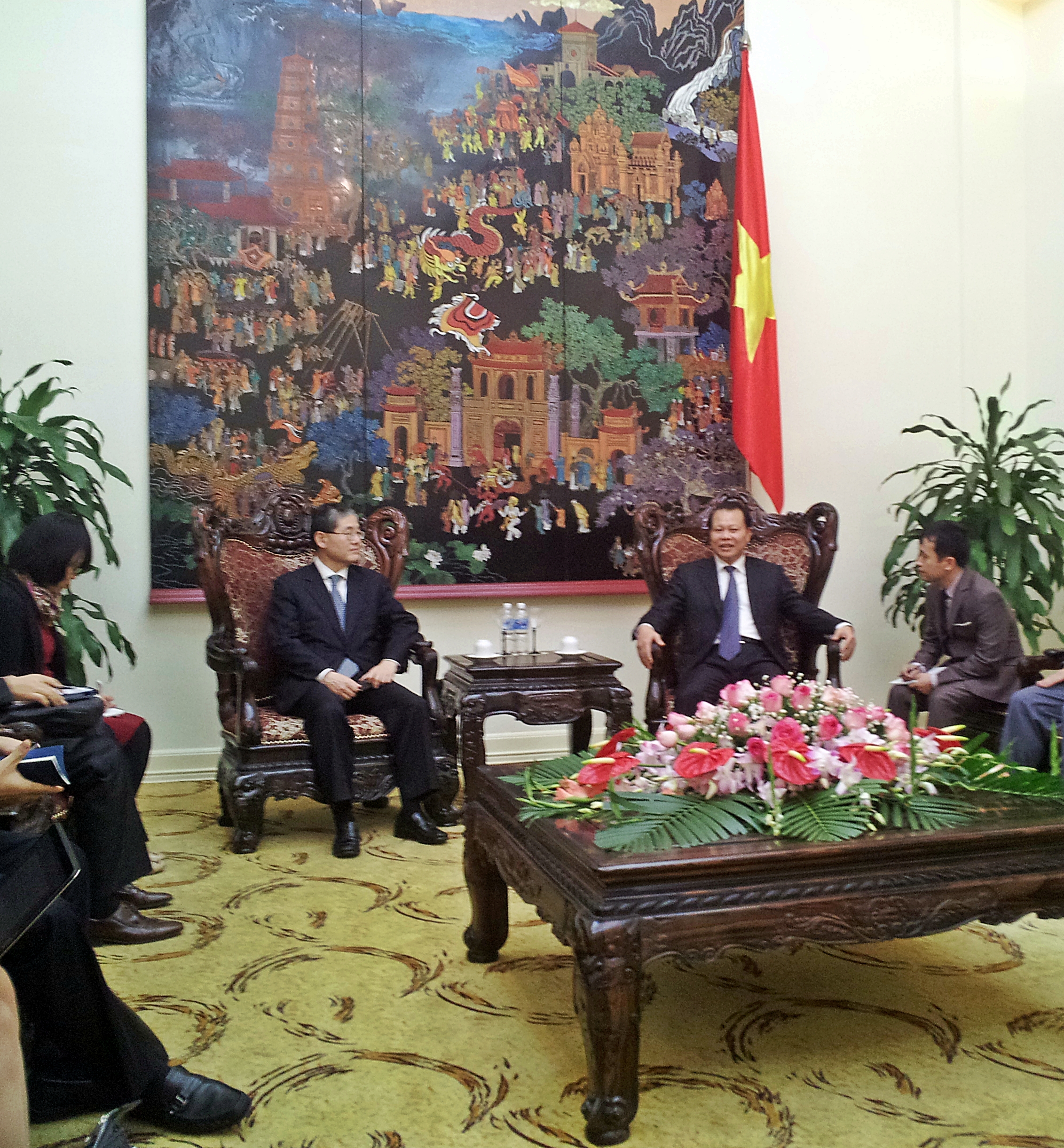 FTA교섭대표, Vu Van Ninh 베트남 부총리 면담